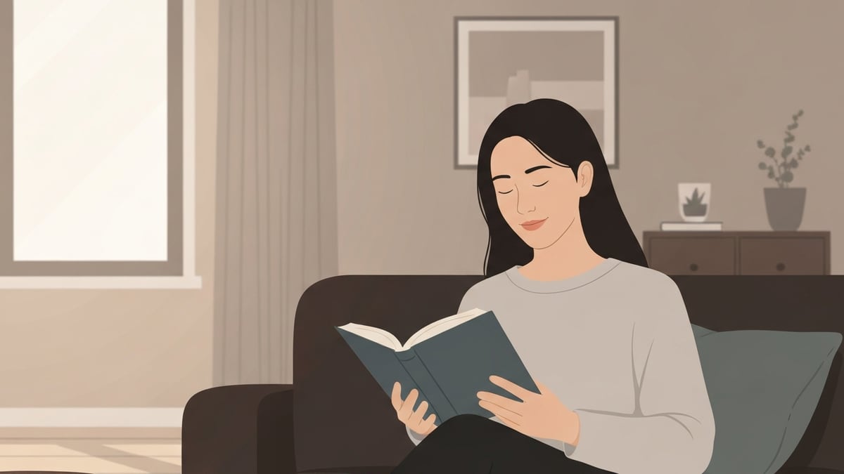 소파에서 쉬고 있는 사람