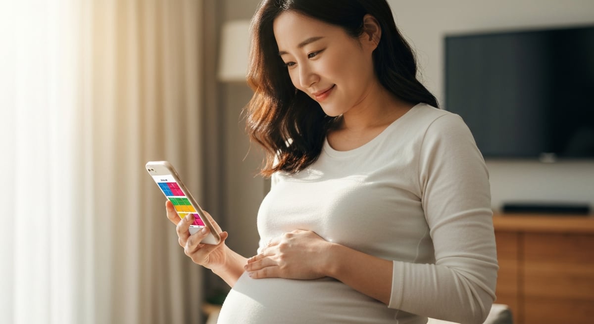 출산 예정일 계산 - 임신 주수 자동 계산