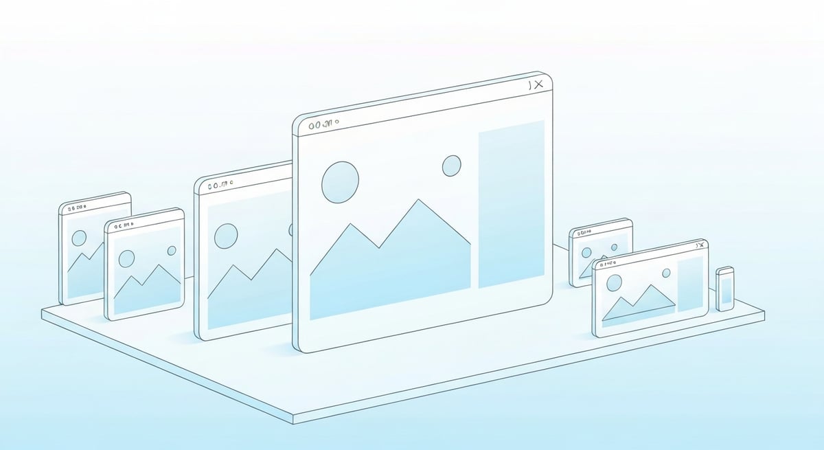 웹 디자인용 플레이스홀더 더미 이미지 개념