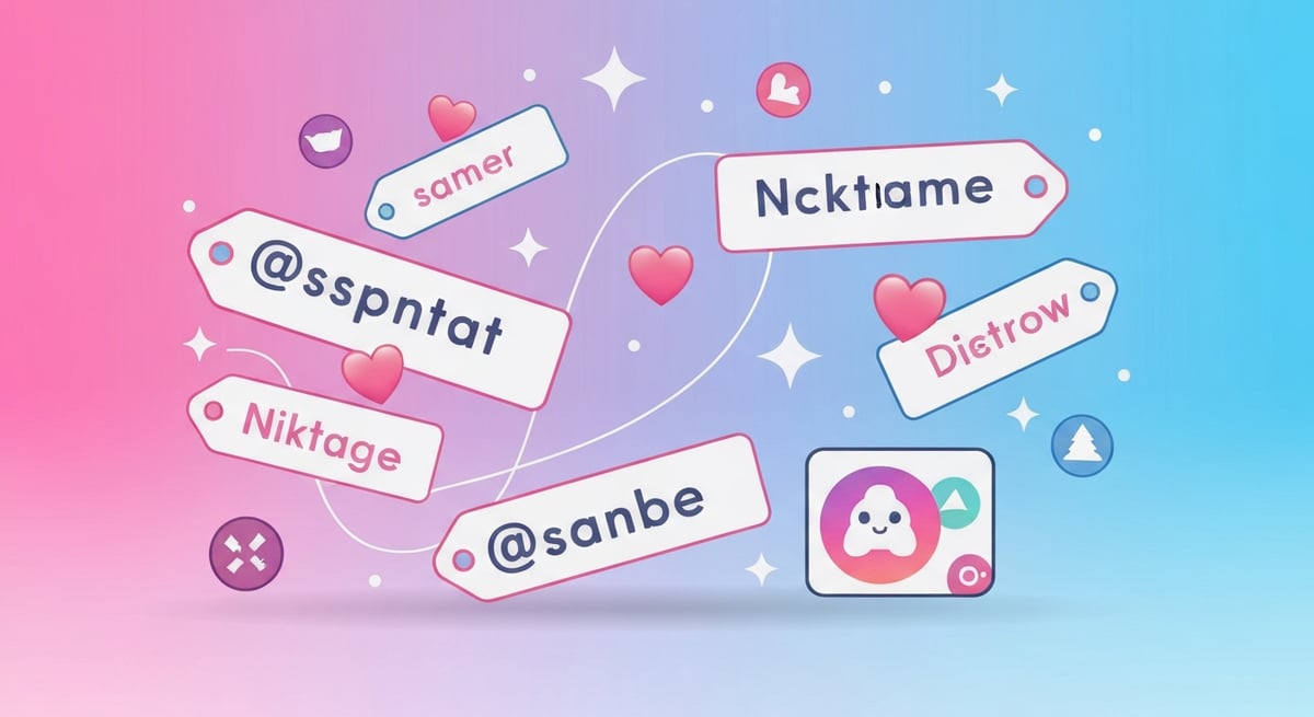 예쁜 아이디·닉네임 자동 생성 개념 이미지