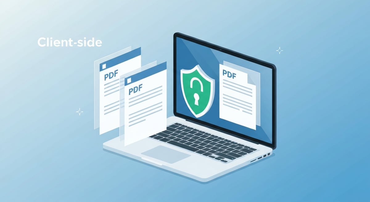 PDF 합치기 - 브라우저 내 처리로 파일 보안 안전