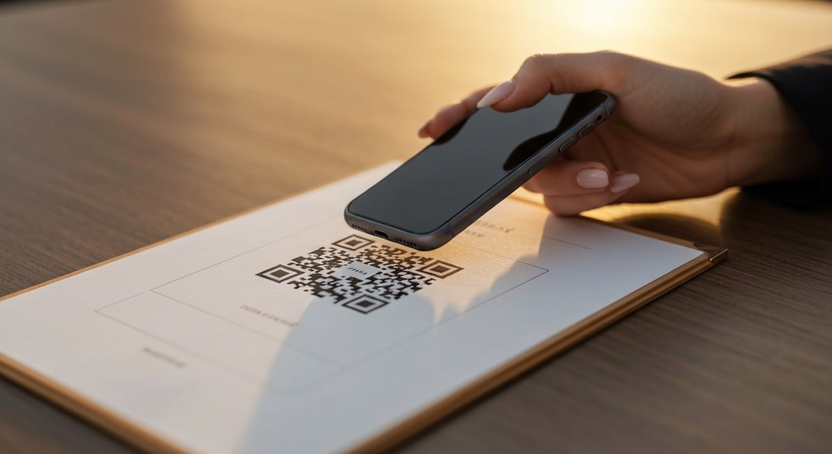 QR코드를 스캔하는 모습 - 무료 QR코드 생성기