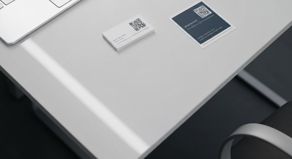 단축 URL로 만든 QR코드 명함·포스터